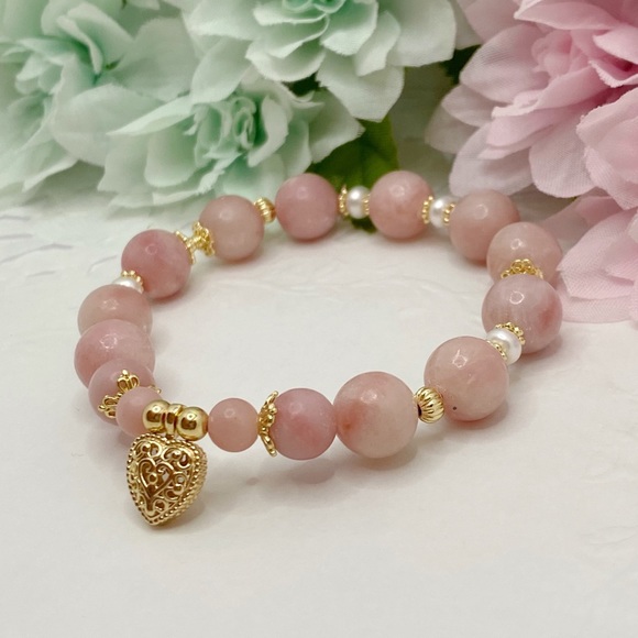 Nature Pink Opal Bracelet - Picture 2 of 9